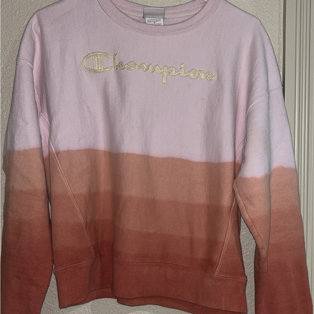 Champion Pink and Tan Women's Sweater